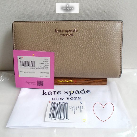 ♠️ Kate Spade ♠️ Veronica Large Slim Bifold Wallet - Picture 1 of 7